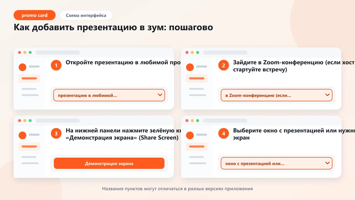 Как в зуме показать презентацию: гайд для удалёнки: наглядная инструкция по шагам