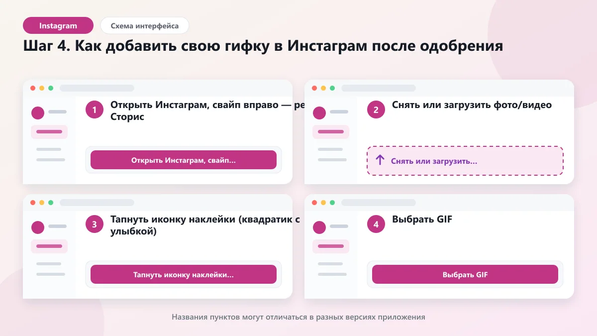 Как создать гиф в Инстаграм: брендированный пак через GIPHY: наглядная инструкция по шагам